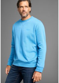 MAN'S WORLD Sweatshirt MAN'S WORLD, Herren, Gr. 3XL (64/66), blau (hellblau), angeraute Sweatware, Obermaterial: 60% Baumwolle, 40% Polyester, Basic, regular fit h&uuml;ftbedeckend, Rundhals, Rippb&uuml;ndchen, Sweatshirts Sweatshirt, Langarm, Basic-Stil, unifarben, Rundhalsausschnitt, Topseller
