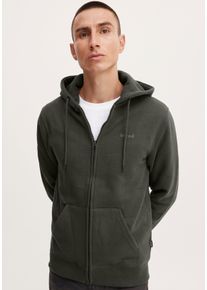 Sweatjacke Blend "BL Sweatjacke BHDownton Zipthrough", Herren, Gr. XL, gr&uuml;n, Sweatware, Obermaterial: 50% Baumwolle, 50% Polyester, kontrastfarbene Details, unifarben, normal normal, Rundhals, Sweatjacken Sweatjacke