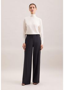 Stoffhose Seidensticker, Damen, Gr. 44, Normalgr&ouml;&szlig;en, navy, 52% Wolle, 44% Polyester, 4% Elasthan, unifarben, Hosen Stoffhose