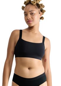 Bustier Sloggi "GO Casual", Damen, Gr. XS, N-Gr, schwarz, Single Jersey, Obermaterial: 82% Baumwolle, 18% Elasthan, clean, unifarben, BHs Bustier, weiche und atmungsaktive Baumwollqualit&auml;t