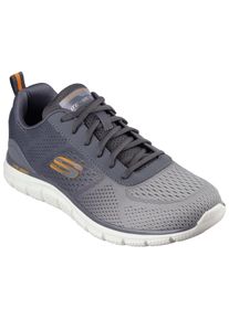 Sneaker Skechers "TRACK-RIPKENT", Herren, Gr. 39, gr&uuml;n (oliv, grau), Synthetik, Textil, Schuhe Sneaker, Freizeitschuh, Halbschuh, Schn&uuml;rschuhin veganer Verarbeitung