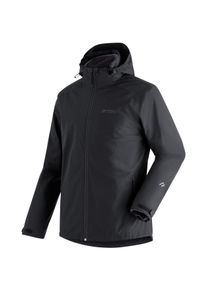 Funktionsjacke Maier Sports "Gregale DJ M", Gr. 30, schwarz, Au&szlig;enjacke: 100% Polyester / Innenjacke: 100% Polyester, Jacken Funktionsjacke, Herren Wanderjacke wasserdicht, Outdoorjacke mit Kapuze