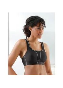 Sport-BH Swegmark of Sweden, Damen, Gr. 80, Cup E, schwarz, 55% Polyamid, 35% Polyester, 10% Elasthan, BHs Sport-BH