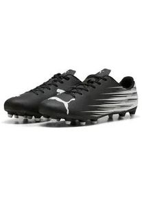 Fu&szlig;ballschuh Puma "ATTACANTO II FG/AG", Herren, Gr. 44,5, schwarz-wei&szlig; (Puma schwarz, Puma wei&szlig;), Synthetik, bedruckt, Schuhe Fu&szlig;ballschuh, f&uuml;r Rasenpl&auml;tze, mit weichem Synthetik-Obermaterial, mit Schn&uuml;rung