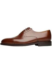 Schn&uuml;rschuh Henry Stevens "Winston CO Businessschuh", Herren, Gr. 39,5, mittelbraun, Leder, Schuhe Schn&uuml;rschuh, Herren Halbschuhe Leder handgefertigt, Anzugschuhe