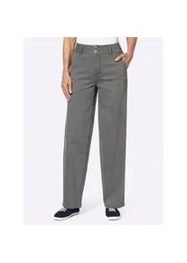 Bequeme Jeans Classic Basics, Damen, Gr. 21, Kurzgr&ouml;&szlig;en, blau (stone, grau, denim), 81% Baumwolle, 17% Polyester, 2% Elasthan, lang, Jeans