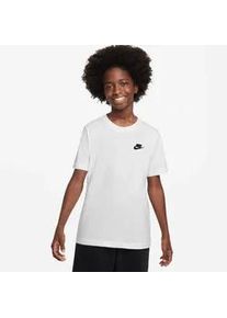 T-Shirt Nike SPORTSWEAR "Nike Sportswear Big Kids' T-Shirt", M&auml;dchen, Gr. XL (164/170), wei&szlig;, Obermaterial: 100% Baumwolle, normal, Shirts T-Shirt, gerader Schnitt, normale &Auml;rmell&auml;nge, in verschiedenen US-Gr&ouml;&szlig;en