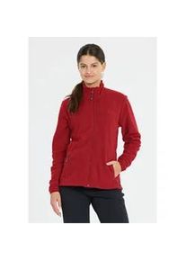 Fleecejacke WHISTLER "Cocoon", Damen, Gr. 42, rot, 100% Polyester, unifarben, normal, hoch geschlossener Ausschnitt, Jacken Fleecejacke, mit praktischem Tunnelzug