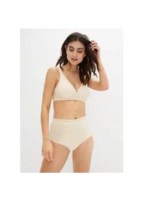 Minimizer-BH bonprix "Minimizer-BH mit gepolsterten Tr&auml;gern", Damen, Gr. 90, Cup D, beige (sandbeige), Obermaterial: 92% Polyamid, 8% Elasthan. Futter: 80% Polyamid, 20% Elasthan, BHs Minimizer-BH, mit gepolsterten Tr&auml;gern und raffinierten Details
