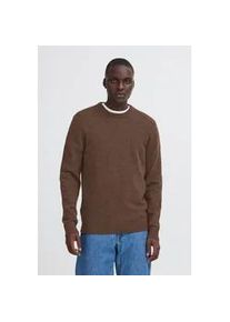 Strickpullover Blend "BHBranko", Herren, Gr. XL, schwarz (slate schwarz melange), Feinstrick, 60% Wolle, 40% Nylon, meliert, Basic, normal normal, Rundhals, Pullover Strickpullover, Stilvoller Basic Strickpullover