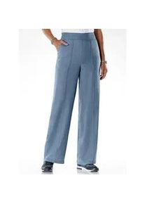 Bequeme Jeans Classic Basics, Damen, Gr. 22, Kurzgr&ouml;&szlig;en, blau, bleached, 100% Baumwolle, unifarben, lang, Jeans