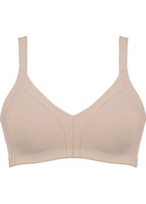 Minimizer-BH Naturana "Minimizer", Damen, Gr. 75, Cup E, beige (light beige), Obermaterial: 86% Polyamid, 14% Elasthan, unifarben, Basic, BHs Minimizer-BH, Shaping-Effekt, breite Tr&auml;ger, basic, ohne B&uuml;gel, bequem