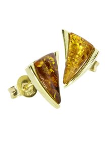 Paar Ohrstecker OSTSEE-SCHMUCK "- Imke - Gold 585/000 - Bernstein" Gr. 12, gold (gold 585, goldfarben, gelb), Ohrringe, Damen, Gelbgold 585, Paar Ohrstecker