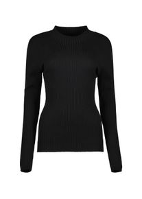 Strickpullover Blue Seven "Blue Seven Pullover", Damen, Gr. 38, schwarz (9990, schwarz), 80% Viskose, 20% Polyamid, figurbetont, ohne Ausschnitt, Pullover Strickpullover