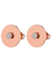 Adelia&acute;s Paar Ohrstecker ADELIA&acute;S "Damen Ohrringe &iquest; Ohrstecker aus Edelstahl mit Strass Steinchen", gold, Ohrringe, Damen, Edelstahl, Paar Ohrstecker