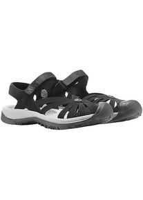 Sandale Keen "ROSE SANDAL", Damen, Gr. 40,5, schwarz, Synthetik, Schuhe Sandale, mit Klettverschluss