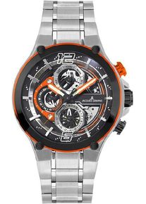 Chronograph Jacques Lemans "Manchester", bunt (silberfarben), Armbanduhren, Herren, Chronograph, Quarzuhr, Armbanduhr, Herrenuhr, Edelstahlarmband, bis 10 bar wasserd.