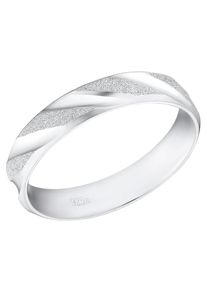 Fingerring Amor "Twisted Elegant" Gr. 58, silber (silberfarben), Fingerringe, Damen, 58, Silber 925 (Sterlingsilber), 4mm, Fingerring