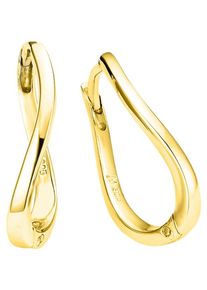 Paar Creolen Bruno Banani "Schmuck Geschenk Silber 925 Ohrschmuck Ohrringe", gold (gelbgoldfarben), Ohrringe, Damen, Silber 925 (Sterlingsilber), Paar Creolen