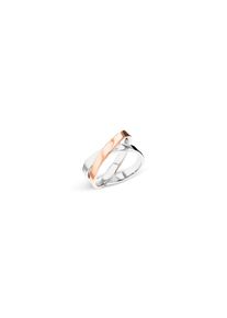 Fingerring Calvin Klein "ELLIPTICAL" Gr. 58, edelstahlfarben, ros&eacute;goldfarben, Fingerringe, Damen, 58, Edelstahl, Fingerring