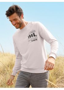Sweatshirt Catamaran, Herren, Gr. 44/46, hellgrau, 100% Baumwolle, bedruckt, gemustert, unifarben, Rundhals, Sweatshirts Sweatshirt