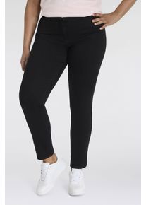 5-Pocket-Jeans KjBRAND "Hose Fanni Skinny", Damen, Gr. 46, N-Gr, schwarz, Denim/Jeans, Obermaterial: 87% Baumwolle, 11% Polyester, 2% Elasthan, eng, Jeans 5-Pocket-Jeans, ideal f&uuml;r schlanke Beine