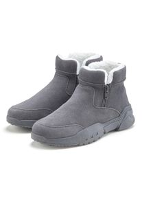 Stiefelette Vivance, Damen, Gr. 37, grau, Obermaterial: 100% Rindsleder. Decksohle: 100% Textilmaterial. Futter: 100% Textilmaterial. Laufsohle: 100% Synthetik, Veloursleder, unifarben, Schuhe Stiefelette, aus Veloursleder und mit Warmfutter, Winterstiefel, Stiefel, Boots