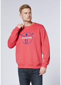 Sweatshirt Chiemsee, Herren, Gr. L (52/54), hibiscus, 88% Baumwolle, 12% Polyester, Rundhals, Sweatshirts Sweatshirt