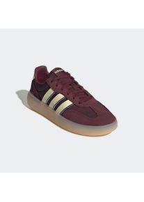 Sneaker adidas Sportswear "BARREDA DECODE", Damen, Gr. 39, maroon, warm vanilla, royal blau, Leder, Textil, Schuhe Sneaker, inspiriert vom Design des adidas handball spezial