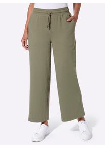 Sweathose Casual Looks, Damen, Gr. 46, Normalgr&ouml;&szlig;en, khaki, 50% Baumwolle, 50% Polyester, unifarben, Hosen Sweathose