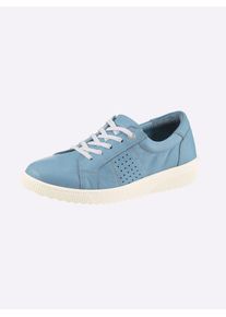 Sneaker Casual Looks, Damen, Gr. 37, hellblau, Glattleder, Schuhe Sneaker