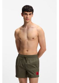 Badeshorts HUGO UNDERWEAR "DOMINICA", Herren, Gr. XL (54), N-Gr, gr&uuml;n, Web, Obermaterial: 100% Polyacryl, Badehosen Badeshorts