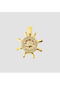 Adelia&acute;s Kettenanh&auml;nger ADELIA&acute;S "Damen Anh&auml;nger aus 925 Silber mit Zirkonia", gold, Schmuckanh&auml;nger, Damen, Kettenanh&auml;nger