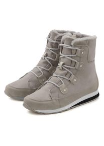 Stiefelette Vivance, Damen, Gr. 37, grau, Obermaterial: 50% Lederimitat, 50% Textilmaterial. Decksohle: 100% Textilmaterial. Futter: 100% Textilmaterial. Laufsohle: 100% Synthetik, unifarben, Schuhe Stiefelette, mit Warmfutter, Winterstiefel, Stiefel, Boots VEGAN