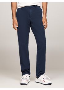 Chinohose Tommy Jeans "TJM RYAN TWILL CHINO", Herren, Gr. 32, L&auml;nge 32, blau (schwarz night navy), Web, Obermaterial: 100% Baumwolle, unifarben, regular fit normal, Hosen Chinohose, mit Logo-Patch