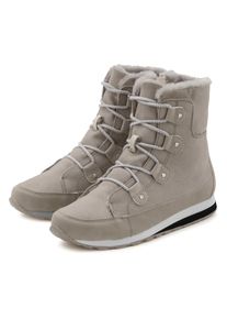 Stiefelette Vivance, Damen, Gr. 39, grau, Obermaterial: 50% Lederimitat, 50% Textilmaterial. Decksohle: 100% Textilmaterial. Futter: 100% Textilmaterial. Laufsohle: 100% Synthetik, unifarben, Schuhe Stiefelette, mit Warmfutter, Winterstiefel, Stiefel, Boots VEGAN
