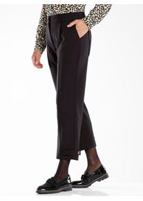 7/8-Hose Inspirationen, Damen, Gr. 46, Normalgr&ouml;&szlig;en, schwarz, 59% Baumwolle, 37% Polyester, 4% Elasthan, unifarben, 7/8-L&auml;nge, Hosen 7/8-Hose