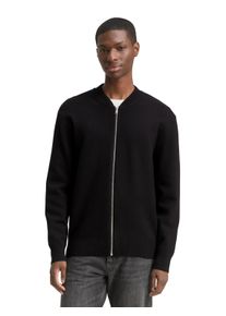 Strickpullover Tom Tailor Denim, Herren, Gr. M, schwarz, Strick, Obermaterial: 52% Viskose, 27% Polyester, 21% Polyamid, unifarben, regular fit normal, ohne Ausschnitt, Rippb&uuml;ndchen, Pullover Strickpullover, mit Rippb&uuml;ndchen
