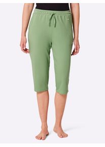 Caprihose feel good, Damen, Gr. 44/46, Normalgr&ouml;&szlig;en, gr&uuml;n (eucalyptus), 50% Baumwolle, 50% Polyester, unifarben, Hosen Caprihose