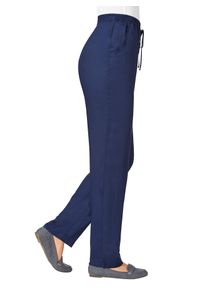 Schlupfhose Classic Basics, Damen, Gr. 46, Normalgr&ouml;&szlig;en, blau (marine), 100% Viskose, unifarben, lang, Hosen Schlupfhose