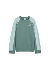 Sweatshirt Puma "SPORT CREW TR G", M&auml;dchen, Gr. 140, gr&uuml;n (gr&uuml;n moon), Sweatware, Obermaterial: 68% Baumwolle, 32% Polyester, unifarben, relaxed fit normal, Rundhals, angesetztes B&uuml;ndchen, Sweatshirts Sweatshirt, mit Paspeldetails, mit Gummiprint, mit Rundhalsausschnitt
