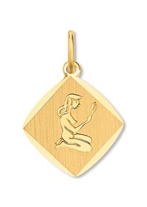 Sternzeichenanh&auml;nger ONE ELEMENT "Jungfrau Sternzeichen Anh&auml;nger aus 333 Gelbgold", gold, Schmuckanh&auml;nger, Damen, Jungfrau, Gelbgold 333, Sternzeichenanh&auml;nger, Astro