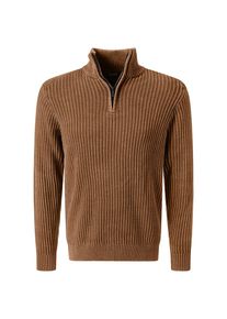 Troyer "Knit 1/1 Troyer", Herren, Gr. XXL, ermine, Strick, Obermaterial: 100% Baumwolle, Pioneer Authentic Jeans, unifarben, normal h&uuml;ftbedeckend, Rundhals, Flachstrickb&uuml;ndchen, Pullover Troyer, in Strick-Optik