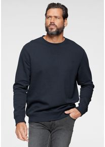 MAN'S WORLD Sweatshirt MAN'S WORLD, Herren, Gr. 3XL (64/66), blau (dunkelblau), angeraute Sweatware, Obermaterial: 60% Baumwolle, 40% Polyester, Basic, regular fit h&uuml;ftbedeckend, Rundhals, Rippb&uuml;ndchen, Sweatshirts Sweatshirt, Langarm, Basic-Stil, unifarben, Rundhalsausschnitt, Topseller
