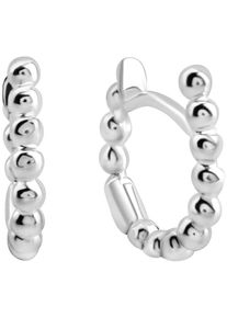Paar Creolen Firetti "Schmuck Geschenk Silber 925 Ohrschmuck Ohrringe Kugeln", silber (silberfarben), Ohrringe, Damen, 11mm, Silber 925 (Sterlingsilber), Paar Creolen