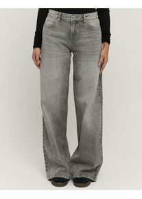 Loose-fit-Jeans Tally Weijl "SPADEWACKIE5", Damen, Gr. 42, N-Gr, denim grau, hgu3, Denim/Jeans, Obermaterial: 99% Baumwolle, 1% Elasthan, Abriebeffekte, loose fit lang, Jeans Loose-fit-Jeans, Baumwollmischung, Mid Waist