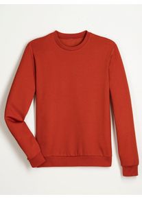 Sweatshirt CLASSIC, Herren, Gr. 48/50, rot (rostrot), 50% Baumwolle, 50% Polyester, unifarben, Rundhals, Sweatshirts Sweatshirt