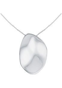 Kette mit Anh&auml;nger Calvin Klein "CK REFLECT", silber (edelstahlfarben), Halsketten, Damen, Edelstahl, L: 66 B: 1,3mm, Kette mit Anh&auml;nger, B:1,3mm