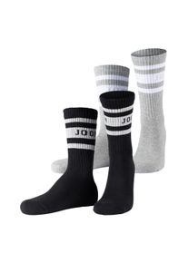 JOOP! Tennissocken JOOP "premium essentials", Damen, Gr. 39-42, schwarz (schwarz mix), Baumwolle, Elasthan, Polyamid, elastisch, Socken Tennissocken, am Bund mit Logoschriftzug