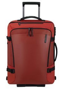 Reisetasche Samsonite "ARMOX, 55 cm", Damen, Gr. B/H/T: 40cm x 55cm x 25cm, braun (rust), Polyester, Taschen Reisetasche, Duffle mit Rollen TSA-Schloss Packgurte Trolley-Gest&auml;nge